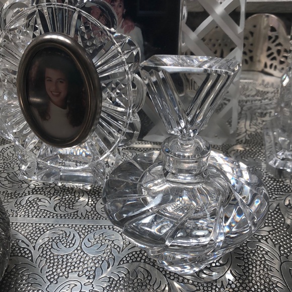 Heavy Cut Crystal Perfume Bottle - Picture 6 of 6